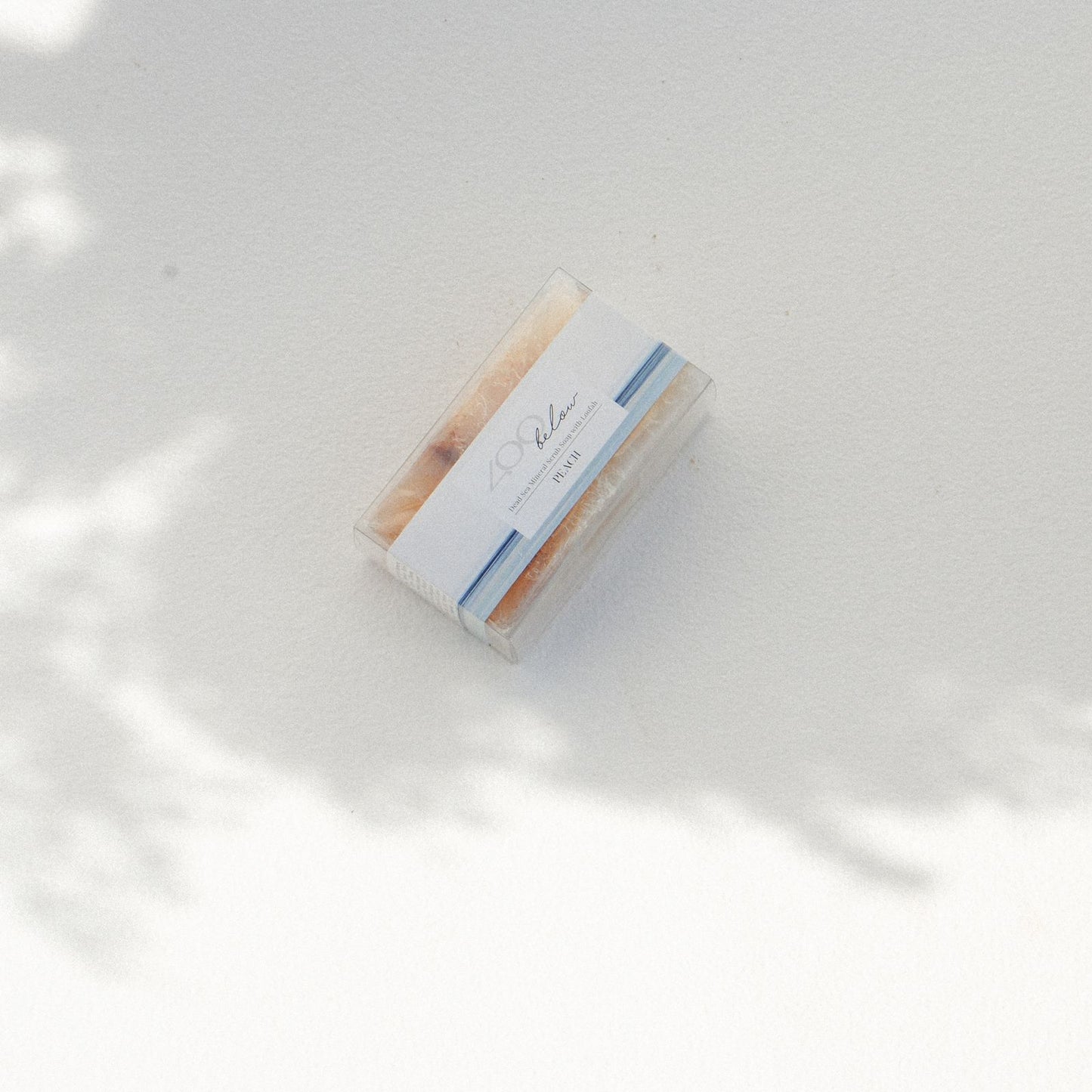 Dead Sea Mineral Scrub Soap with Loofah-Peach