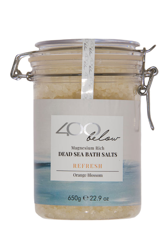 Magnesium Rich Dead Sea Bath Salts REFRESH with Orange Blossom Oil