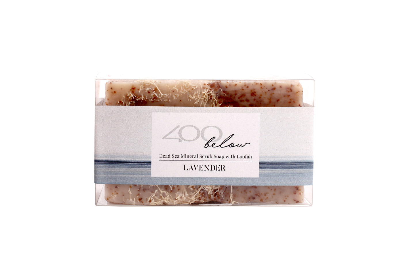 Dead Sea Mineral Scrub Soap with Loofah-Lavender