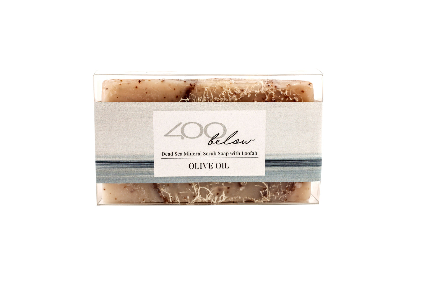 Dead Sea Mineral Scrub Soap with Loofah-Olive Oil
