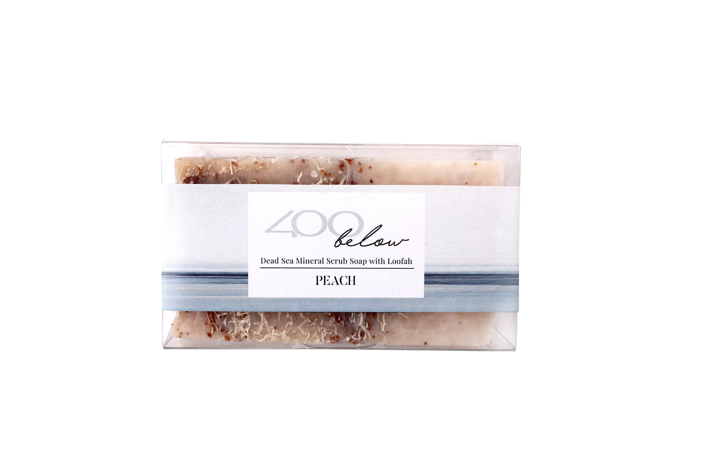 Dead Sea Mineral Scrub Soap  with Loofah-Peach