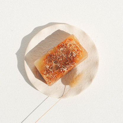 Dead Sea Mineral Scrub Soap with Loofah-Pomegranate